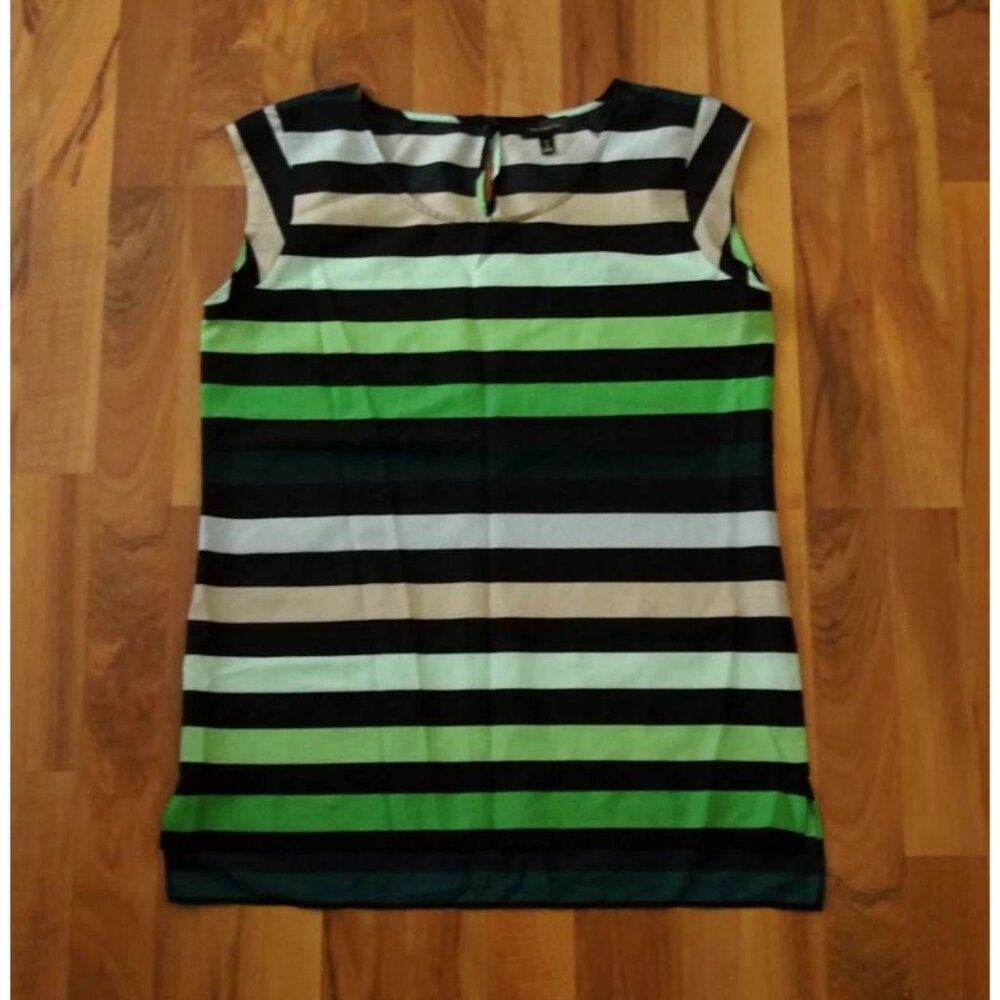 The Limited® Unlined Printed Capped Sleeve Casual Top Size Medium Tall
